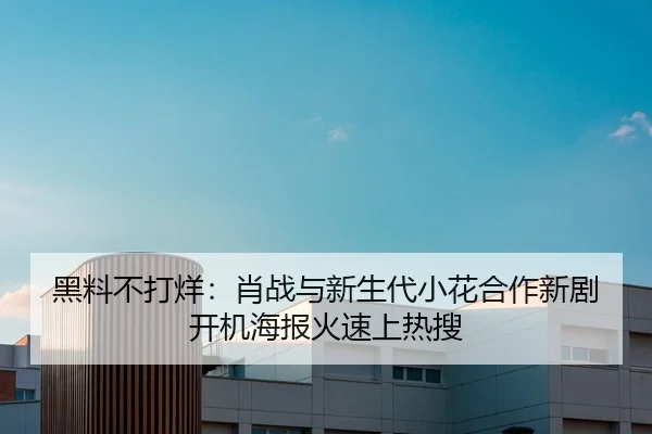 黑料不打烊：肖战与新生代小花合作新剧开机海报火速上热搜